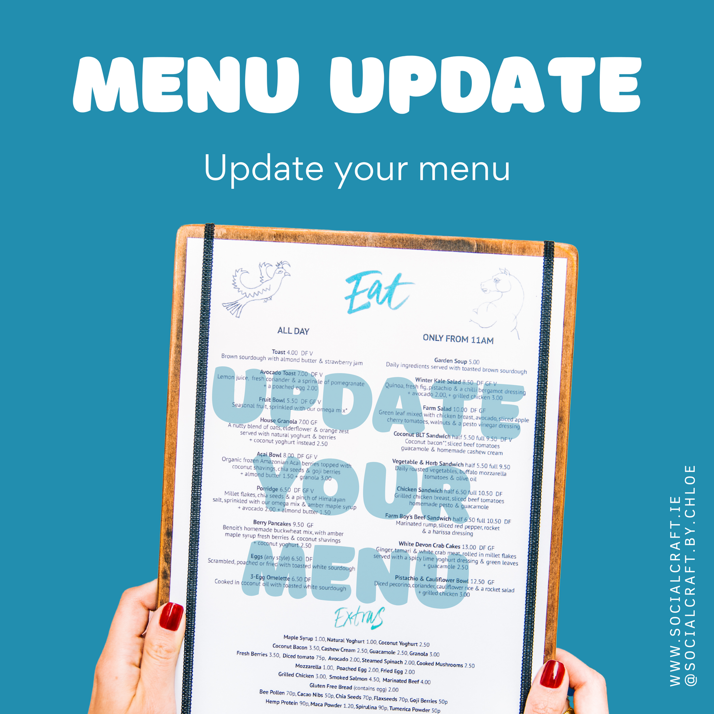 Menu Design Update Service