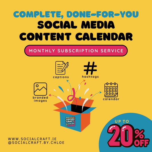 Done-for-You Content Calendar (with Images Hashtags & Captions)- Subscription service, save up to 20%!